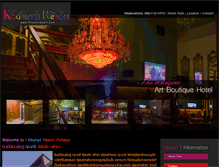 Tablet Screenshot of khunsriresort.com